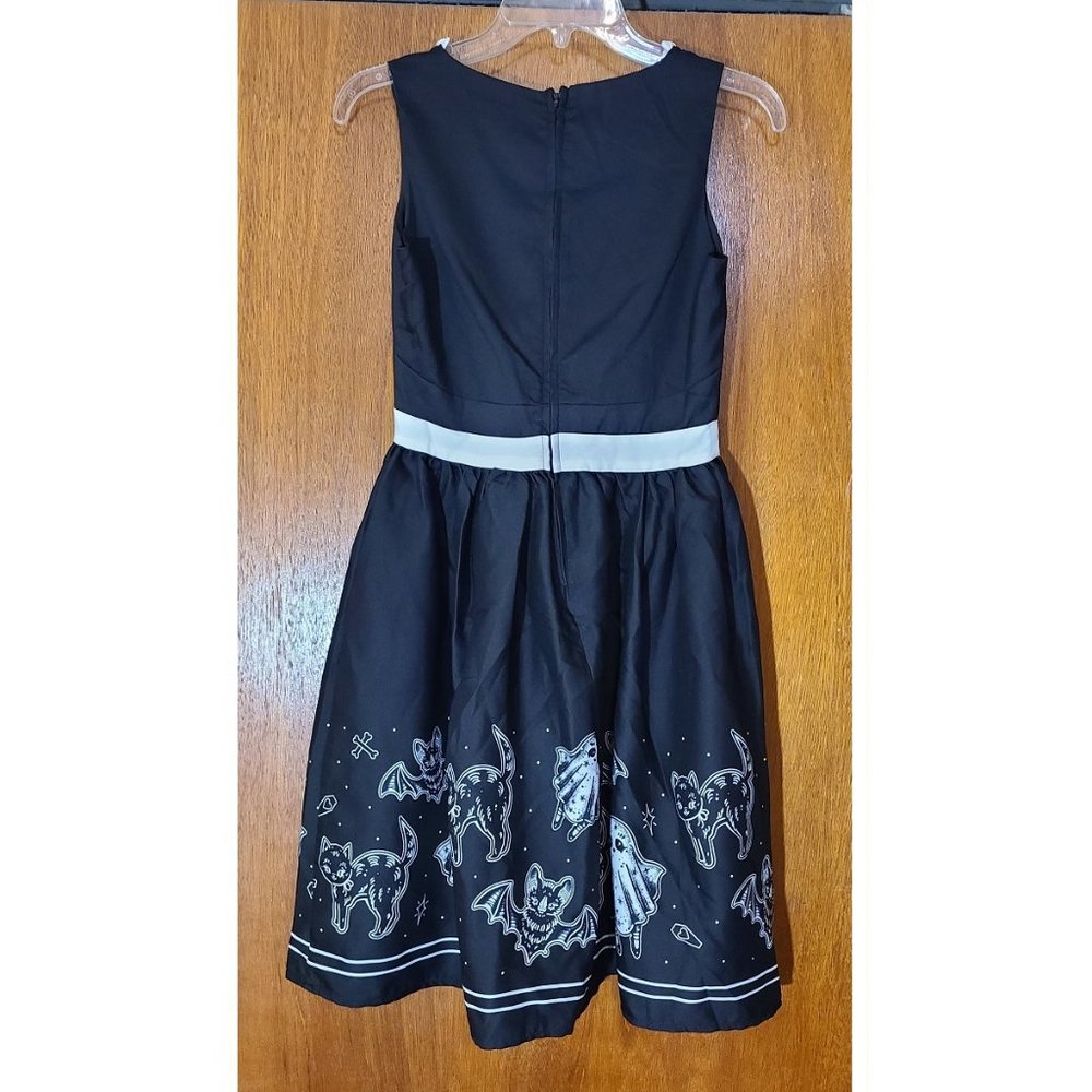 Sourpuss Halloween Dress - Ghosts Cat Bat Swing Retro 60s Pinup Rockabilly Punk - Picture 5 of 13
